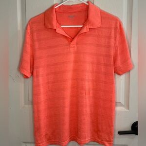 Old Navy Coral Short-Sleeve Polo Shirt